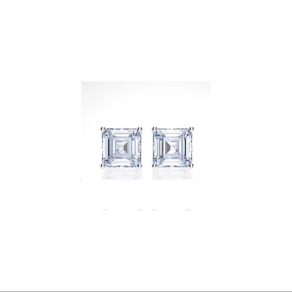 1ct Asscher Cut Earrings - Picture 10 of 12